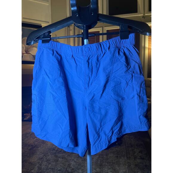 Columbia royal blue sport cargo shorts Sz M women - Picture 2 of 8